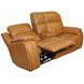 Ziggy Brown Leather 79" Zero Gravity Power Reclining Loveseat with USB Charging and Heat Massage