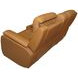 Ziggy Brown Leather 79" Zero Gravity Power Reclining Loveseat with USB Charging and Heat Massage