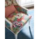Dover Avondale Red and Green Upholstered Lounge Chair with Pillow