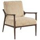 Rendezvous White and Blue Upholstered Warren Accent Chair