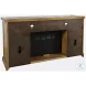 Telluride Gold 60" TV Stand with Electric Fireplace