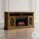 Telluride Gold 60" TV Stand with Electric Fireplace