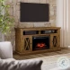 Telluride Gold 60" TV Stand with Electric Fireplace