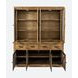 Telluride Brown 8 Glass Door Buffet and Hutch with LED