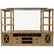 Telluride Brown Entertainment Center with 60" TV Console