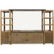 Telluride Brown Entertainment Center with 70" TV Console