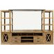 Telluride Brown Entertainment Center with 70" TV Console