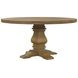 Florence Rustic Smoke Round Dining Table