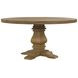 Florence Rustic Smoke Round Dining Table