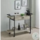 Ventura Gray Driftwood Bar Cart