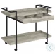 Ventura Gray Driftwood Bar Cart