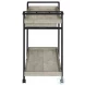 Ventura Gray Driftwood Bar Cart