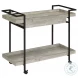 Ventura Gray Driftwood Bar Cart