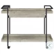 Ventura Gray Driftwood Bar Cart