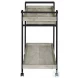 Ventura Gray Driftwood Bar Cart