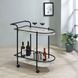 Desiree Black Rack Bar Cart