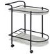 Desiree Black Rack Bar Cart