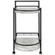 Desiree Black Rack Bar Cart
