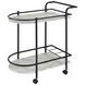 Desiree Black Rack Bar Cart