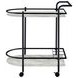 Desiree Black Rack Bar Cart