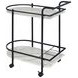 Desiree Black Rack Bar Cart