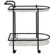Desiree Black Rack Bar Cart