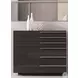 Santana Black 6 Drawer Chiffonier