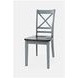 Asbury Park Grey Cross Back Side Chair Set of 2