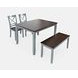 Asbury Park Gray and Brown 4 Piece Dining Set with Bench