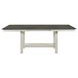 Brook Bay Textured White and Carbon Gray 94" Extendable Rectangular Gathering Table