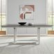 Brook Bay Textured White and Carbon Gray 94" Extendable Rectangular Gathering Table