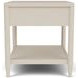 Maren White Sand Rectangular End Table