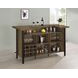 Bellemore Rustic Oak Home Bar Cabinet