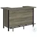 182105 Grey Driftwood And Black Bar Unit