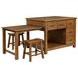 Mayfair Dark Oak 3 Piece Kitchen Island