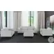 Davos White Leather Chair