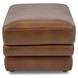 David Pecan Leather Upholstered Rectangular Ottoman