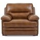 David Pecan Leather Living Room Set