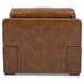 David Pecan Leather Upholstered Lounge Chair
