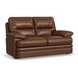 David Pecan Leather Living Room Set