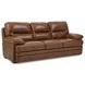 David Pecan Leather Living Room Set