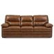 David Pecan Leather Living Room Set