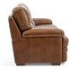 David Pecan Leather Living Room Set