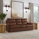 David Pecan Leather 93" Sofa