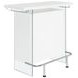 Acosta High Gloss White And Chrome Bar Unit