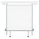 Acosta High Gloss White And Chrome Bar Unit