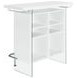 Acosta High Gloss White And Chrome Bar Unit