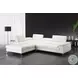 Nila White Italian Leather Sectional
