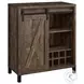 182852 Rustic Oak Bar Cabinet