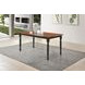 Hollyoak Walnut And Black 63" Rectangular Dining Table